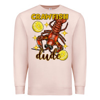 Pale Pink Mardi Gras Crawfish dude Premium Sweatshirt - FaDigitalArtStudio