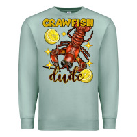 Seafoam Mardi Gras Crawfish dude Premium Sweatshirt - FaDigitalArtStudio