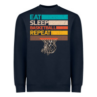 Navy Eat Sleep Basketball Repeat Heavyweight Sweatshirt - Bettercallsaul