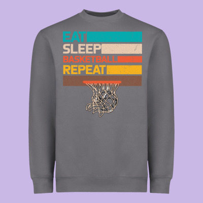 Eat Sleep Basketball Repeat Heavyweight Sweatshirt Designed By Bettercallsaul