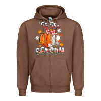 Its The Season Baseball Zipper Hoodie | Teevron
