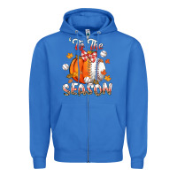 True Royal its the season baseball Zipper Hoodie - CowGirlArtShop