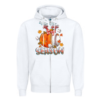 White its the season baseball Zipper Hoodie - CowGirlArtShop
