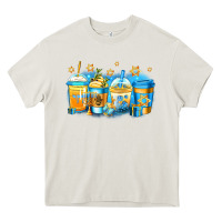 Cream hanukkah coffee Heavy Core Tee - Jasminsmagicworld