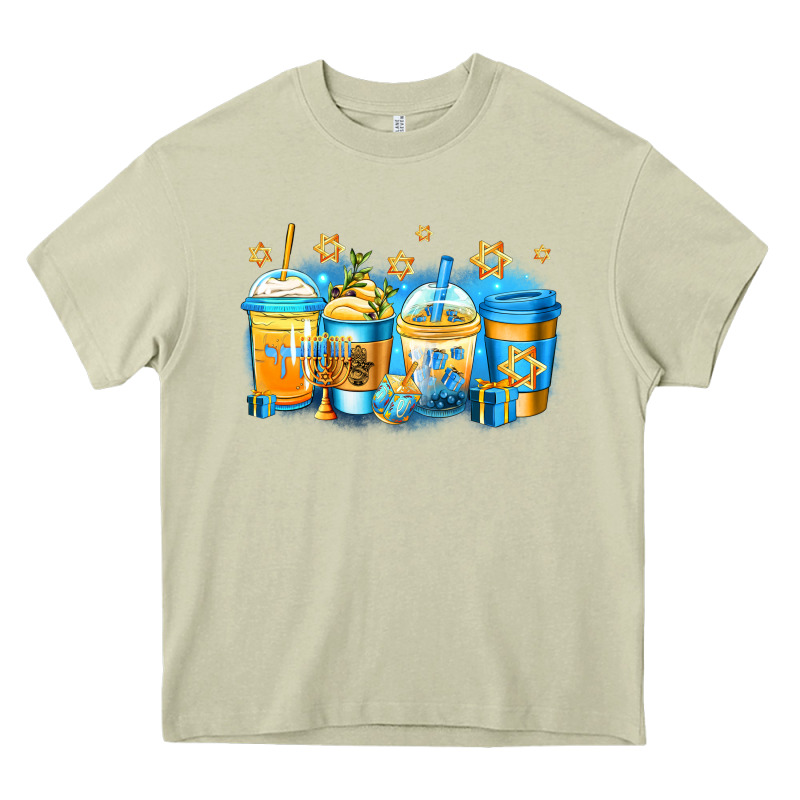 Hanukkah Coffee Heavy Core Tee by Jasminsmagicworld | Teevron