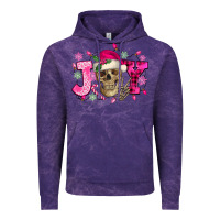 Cloud Purple Pink Christmas Joy skeleton Vintage Hoodie - NancyCooperArtShop