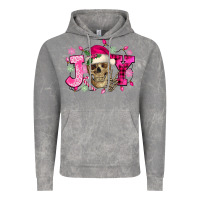 Cloud Rock Pink Christmas Joy skeleton Vintage Hoodie - NancyCooperArtShop