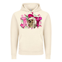 Vintage Artic Pink Christmas Joy skeleton Vintage Hoodie - NancyCooperArtShop