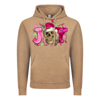 Vintage Coffee Pink Christmas Joy skeleton Vintage Hoodie - NancyCooperArtShop
