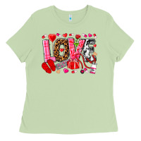Matcha valentines day love nurse Ladies Tee - NancyCooperArtShop