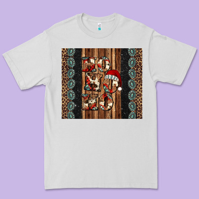 Ho Ho Ho Western Christmas Premium Tee Designed By Jasminsmagicworld