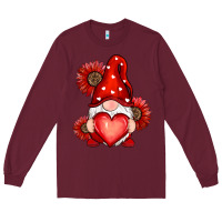 Burgundy valentines day red Long Sleeve Tee - RanaPortraitStore