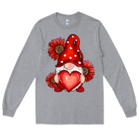 Heather Grey valentines day red Long Sleeve Tee - RanaPortraitStore