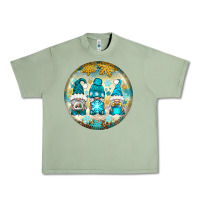Oil Green Winter Gnomies Ornament Urban Heavy Tee - BundleAndBundleShop