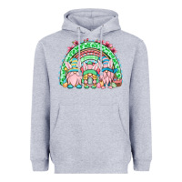 Heather Grey Easter gnomes rainbow Heavyweight Hoodie - OliviaCreatesArt