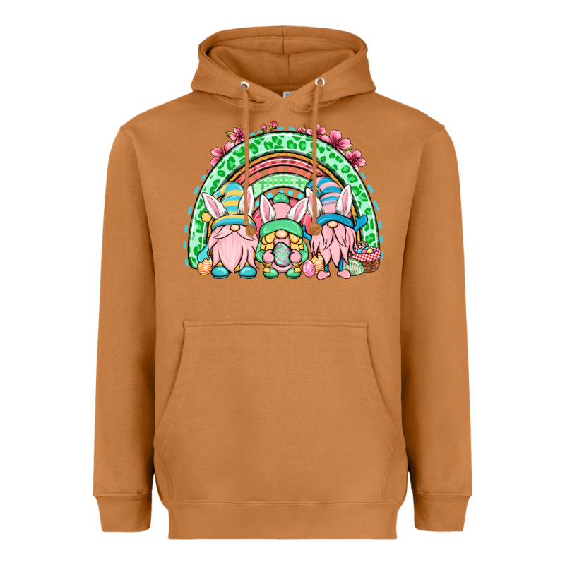 Easter Gnomes Rainbow Heavyweight Hoodie by OliviaCreatesArt | Teevron