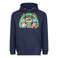 Navy Easter gnomes rainbow Heavyweight Hoodie - OliviaCreatesArt