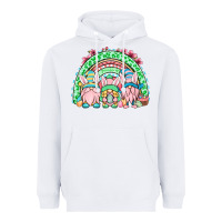 White Easter gnomes rainbow Heavyweight Hoodie - OliviaCreatesArt