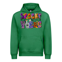 Emerald Spooky Vibes Urban Hoodie - CowhideDigitalArt