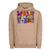 Pigment Burro Spooky Vibes Urban Hoodie - CowhideDigitalArt