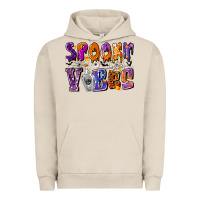 Pigment French Oak Spooky Vibes Urban Hoodie - CowhideDigitalArt