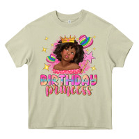 Mossy birthday princess with afro girl Heavy Core Tee - NancyCooperArtShop