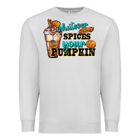 Dove Grey whatever spice your pumpkin coffee cup Premium Sweatshirt - FaDigitalArtStudio