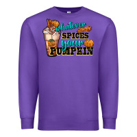Purple whatever spice your pumpkin coffee cup Premium Sweatshirt - FaDigitalArtStudio