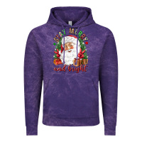 Cloud Purple Stay Merry and bright Christmas with santa Vintage Hoodie - NancyCooperArtShop