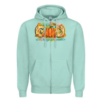 Seafoam with god all things are possible Zipper Hoodie - CowGirlArtShop