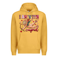 Mustard i am with cupid Premium Hoodie - OliviaCreatesArt
