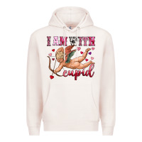 Pale Pink i am with cupid Premium Hoodie - OliviaCreatesArt