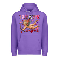 Purple i am with cupid Premium Hoodie - OliviaCreatesArt