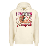 Sandshell i am with cupid Premium Hoodie - OliviaCreatesArt
