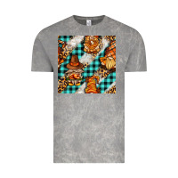 Thanksgiving Gnomies With Leopard And Tartan Seamless Pattern Bbs Vintage Tee | Teevron