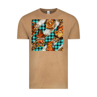 Vintage Camel thanksgiving gnomies with leopard and tartan seamless pattern bbs Vintage Tee - BundleAndBundleShop