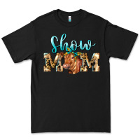 Black Western Show Mom Red Angus Premium Tee - LillyAllenDesigns
