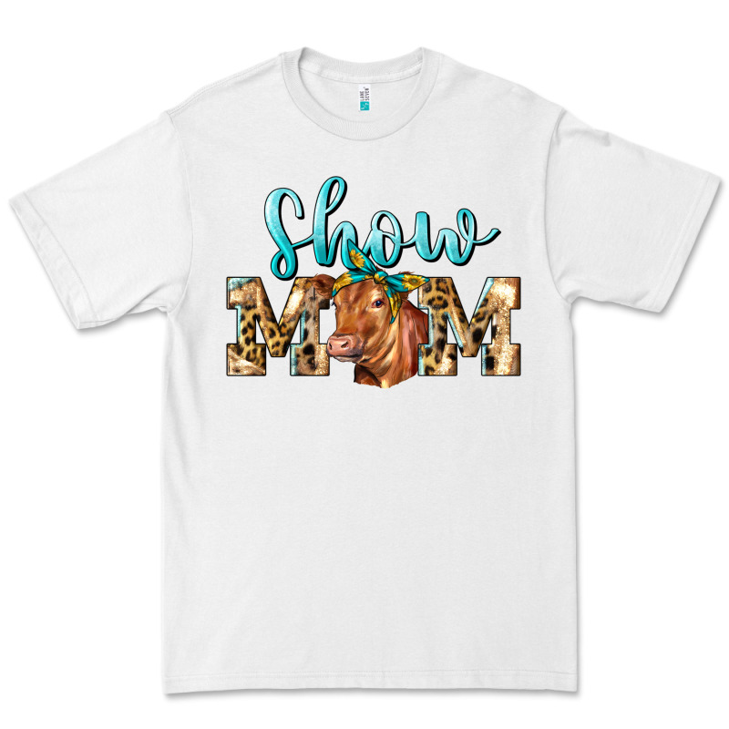 Western Show Mom Red Angus Premium Tee by LillyAllenDesigns | Teevron