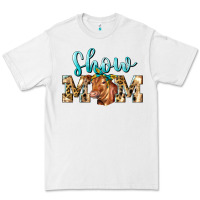 White Western Show Mom Red Angus Premium Tee - LillyAllenDesigns