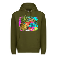 Army Green hello summer Premium Hoodie - JahusDesignShop