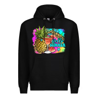 Black hello summer Premium Hoodie - JahusDesignShop