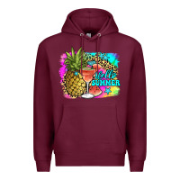 Burgundy hello summer Premium Hoodie - JahusDesignShop