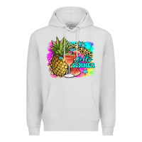 Dove Grey hello summer Premium Hoodie - JahusDesignShop