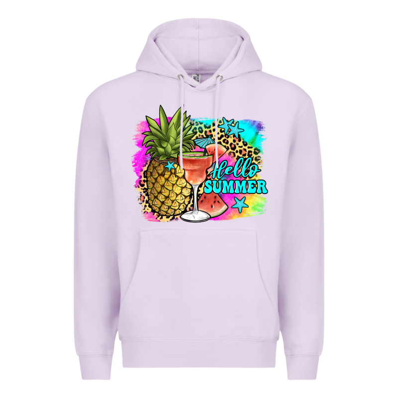 Hello Summer Premium Hoodie by JahusDesignShop | Teevron
