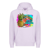 Lilac hello summer Premium Hoodie - JahusDesignShop