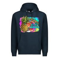 Navy hello summer Premium Hoodie - JahusDesignShop