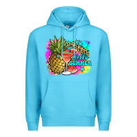 Ocean Blue hello summer Premium Hoodie - JahusDesignShop