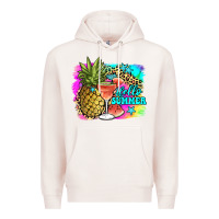 Pale Pink hello summer Premium Hoodie - JahusDesignShop