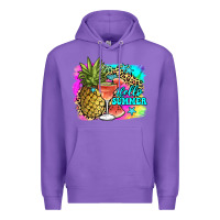Purple hello summer Premium Hoodie - JahusDesignShop