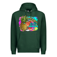 Sports Green hello summer Premium Hoodie - JahusDesignShop